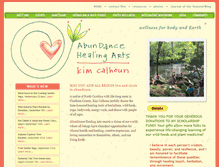 Tablet Screenshot of abundancehealingarts.com